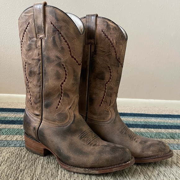 Womens Rockin Leather Boots size 8.5 - Picture 2 of 4